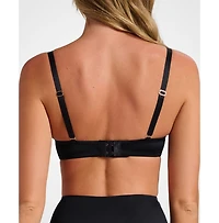 Siella Women's Wireless Support Smooth Satin Luxe Lift Padded Bra