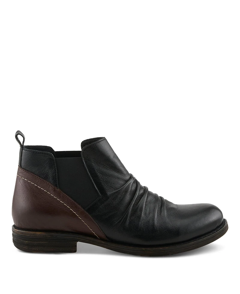Spring Step Women's Mantaro Leather Ankle Boot, With Slip-On Design, Arch Support