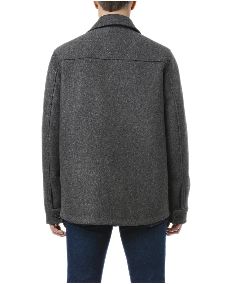 Vince Camuto Men's Single Breasted Shirt Jacket