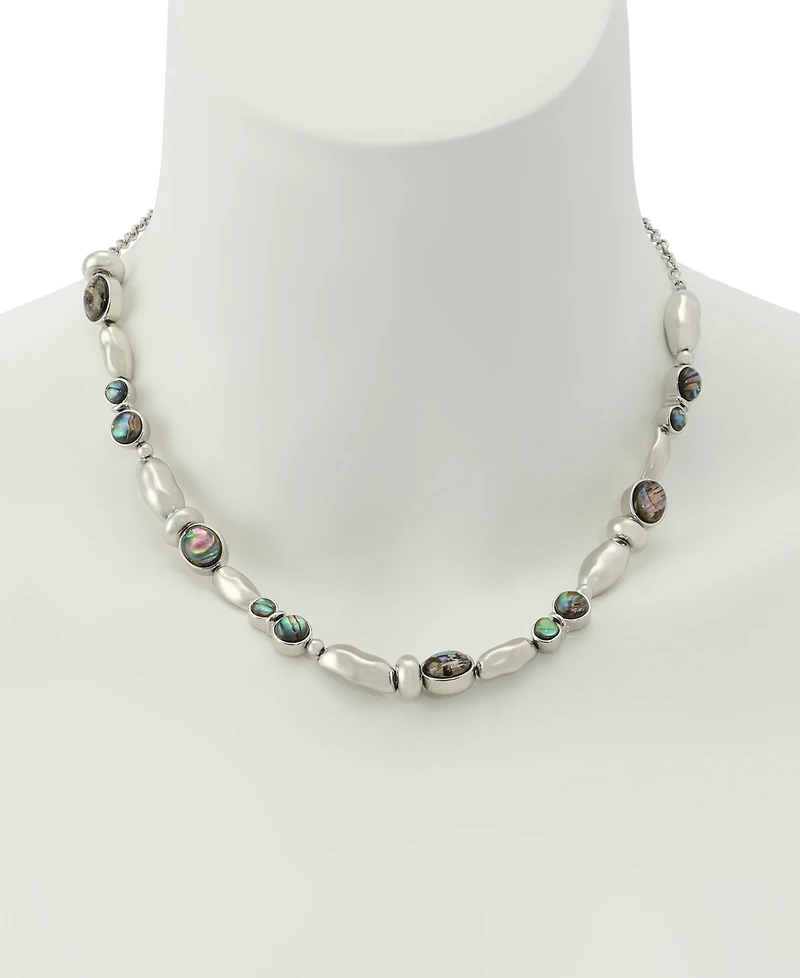 Robert Lee Morris Soho Abalone Beaded Collar Necklace