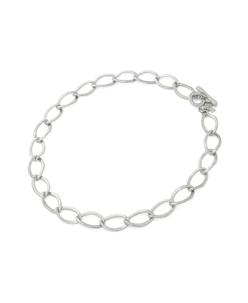 Robert Lee Morris Soho Silver Link Collar Necklace