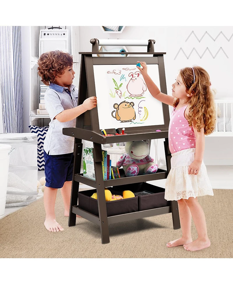 Sugift 3 in 1 Double-Sided Storage Art Easel