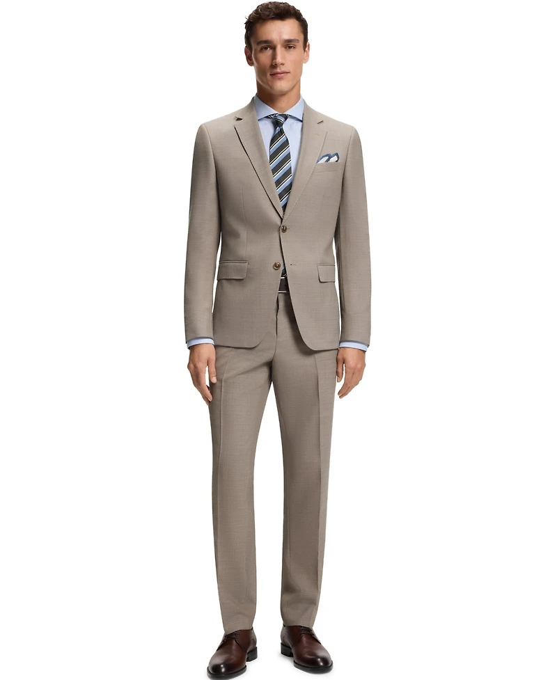 Boss by Hugo Boss Men's 2-Piece Micro-Patterned Stretch Cloth Slim-Fit Suit