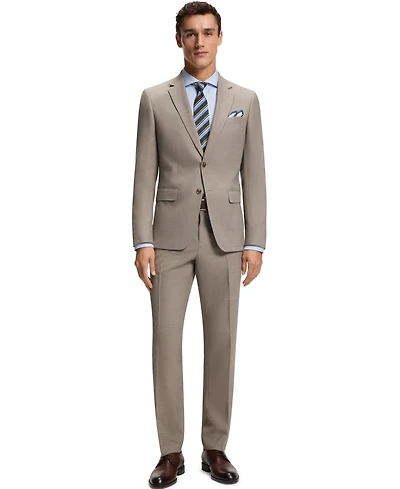 Boss by Hugo Boss Men's 2-Piece Micro-Patterned Stretch Cloth Slim-Fit Suit