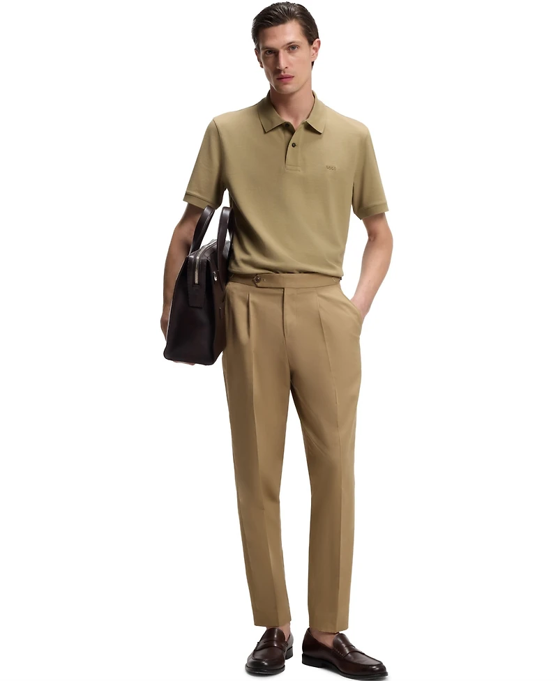 Boss by Hugo Men's Cotton Pique Embroidered Logo Pallas Polo Shirt