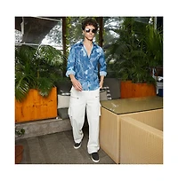 Campus Sutra Men's Jellyfish Contrast Shirt