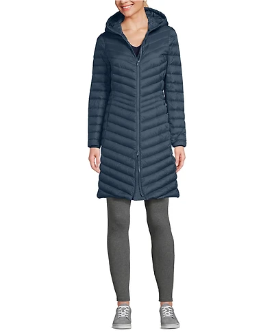 Lands' End Women's Tall Wanderweight Packable Down Coat