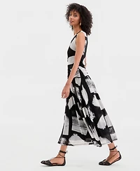 I.n.c. International Concepts Women's Sleeveless Printed Mesh Dress, Macy's Exclusive