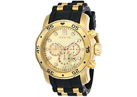 Invicta Men's Pro Diver Quartz Multifunction Gold Dial Watch