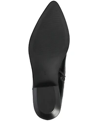 Journee Collection Women's Fritzie Western Pointed Toe Comfort Ankle Booties