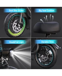 FormnestCastle Electric Scooter for Adults, Foldable Scooter with 550W Motor 18.6 Mph 20 Mile Distance