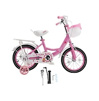 Artudatech 18-Inch Kids Bike for Ages 6-10 with Sparkling Training Wheels & Adjustable Design | Perfect Gift