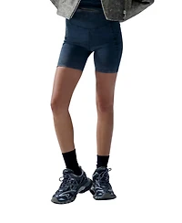 Pcfg Women's Cotton Acid Wash Biker Leggings