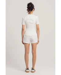 Pcfg Women's Lightweight Elastic-Waist Shorts