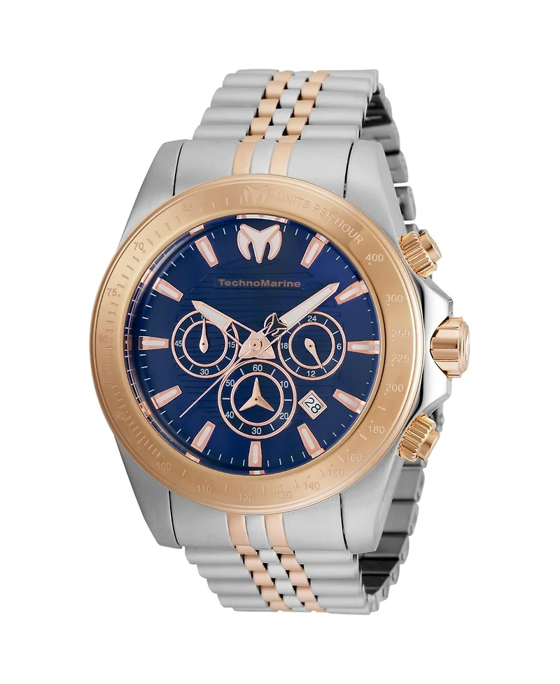 Technomarine Men's Tm-220154 Manta Quartz Chronograph Blue Dial Watch