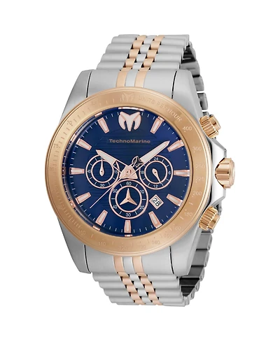 Technomarine Men's Tm-220154 Manta Quartz Chronograph Blue Dial Watch