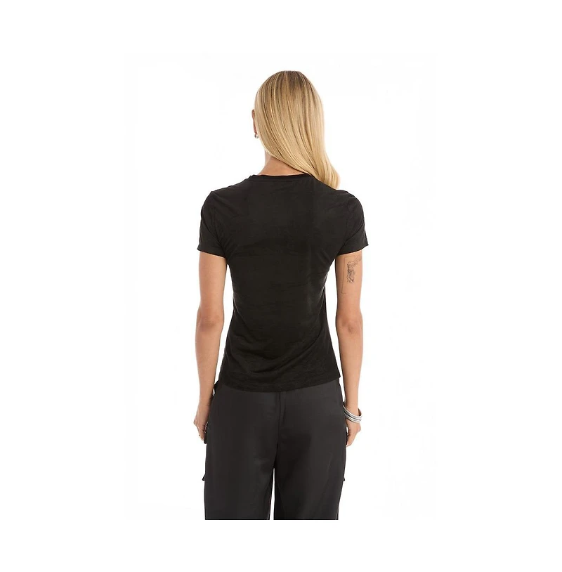 The Noli Shop Women's Amaya Ultra-Soft T-Shirt - Leopard