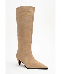 Forever & Always Shoes Siora Leather Knee High Boot (Women)