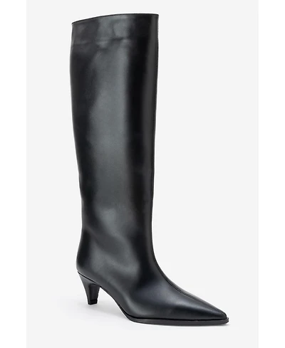 Forever & Always Shoes Siora Leather Knee High Boot (Women)