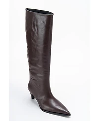 Forever & Always Shoes Siora Leather Knee High Boot (Women)