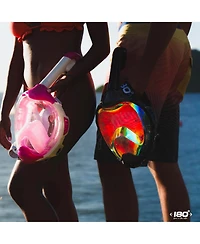 Moflow+ Irridium Full Face Snorkel Mask – Panoramic View, CO2-Free, 4X Oxygen, Anti-Fog, Dry Snorkel, Camera Mount, Silicone