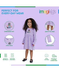 Bluey Toddler Girls Velour Skater Dress