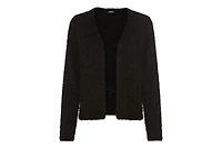 Olsen Women's Cropped Feather Yarn Cardigan
