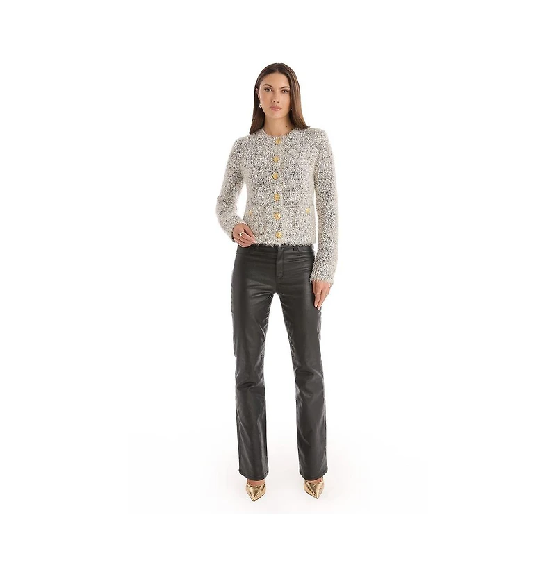 The Noli Shop Women's Joana Knit Cardigan - Grey