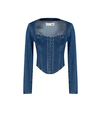 Pcfg Women's Denim Corset Top