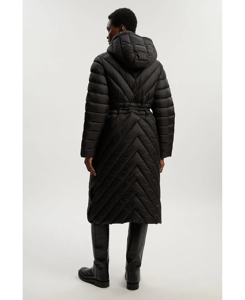 Karen Millen Women's Packable Knee Length Coat