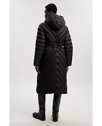 Karen Millen Women's Packable Knee Length Coat