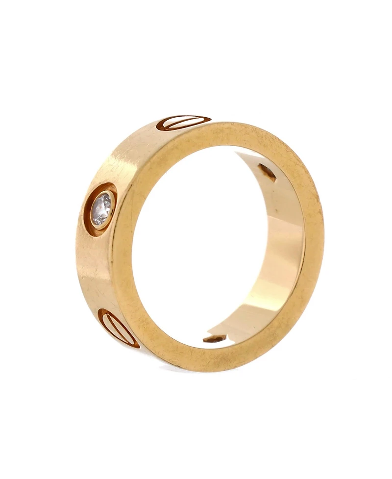 Pre-Owned Cartier Love 3 Diamonds Band Ring