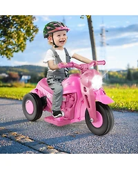 Sugift 6V Kids Electric Ride on Motorcycle with Bubble Maker and Music