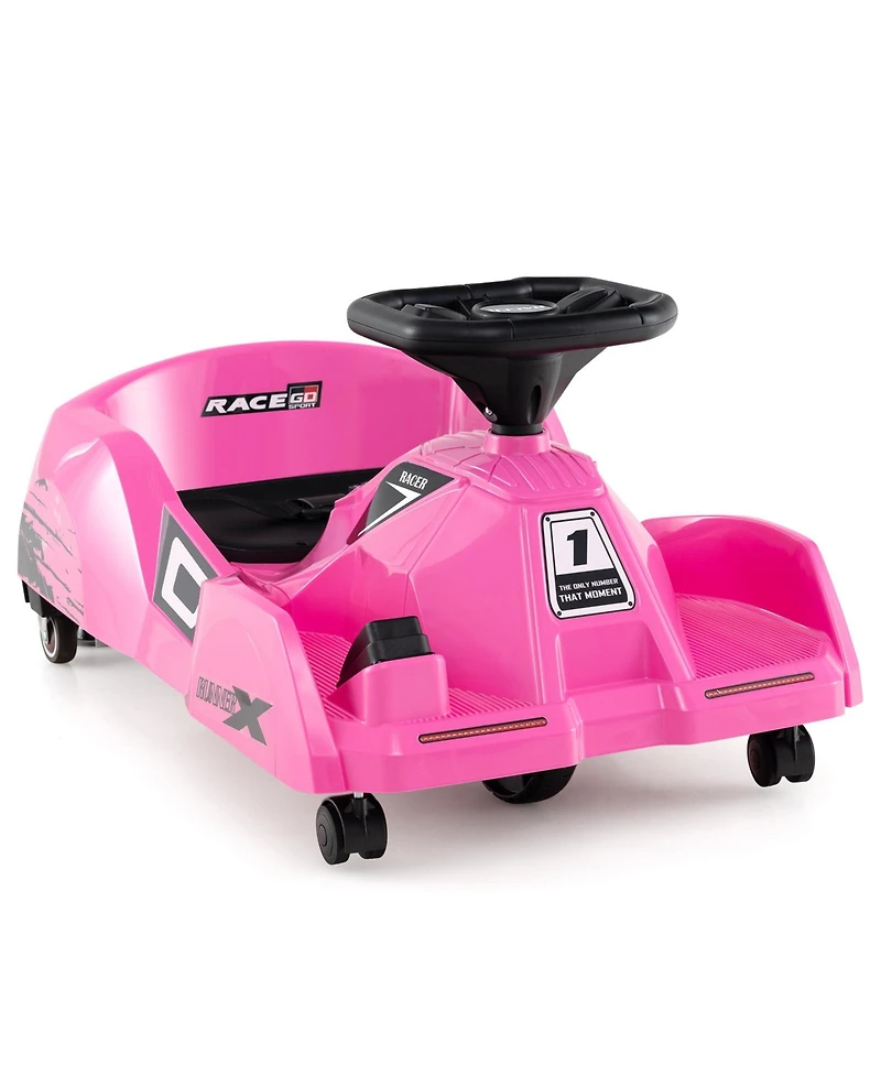 Sugift 12V Electric Cleaning Go Kart with Detachable Mop and Remote Control