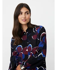Masai Copenhagen Women's Grivon Collared Long Sleeve Floral Tunic
