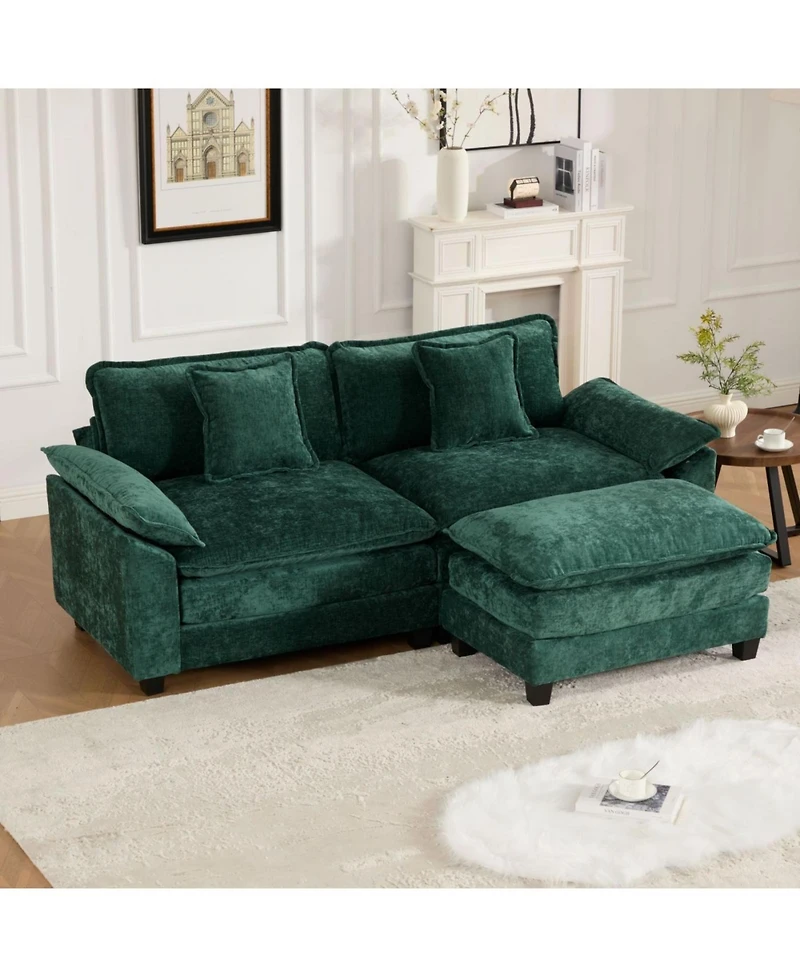 Streamdale Furniture Cloud Couch: Ultimate Comfort Chenille Sofa with Ergonomic Support