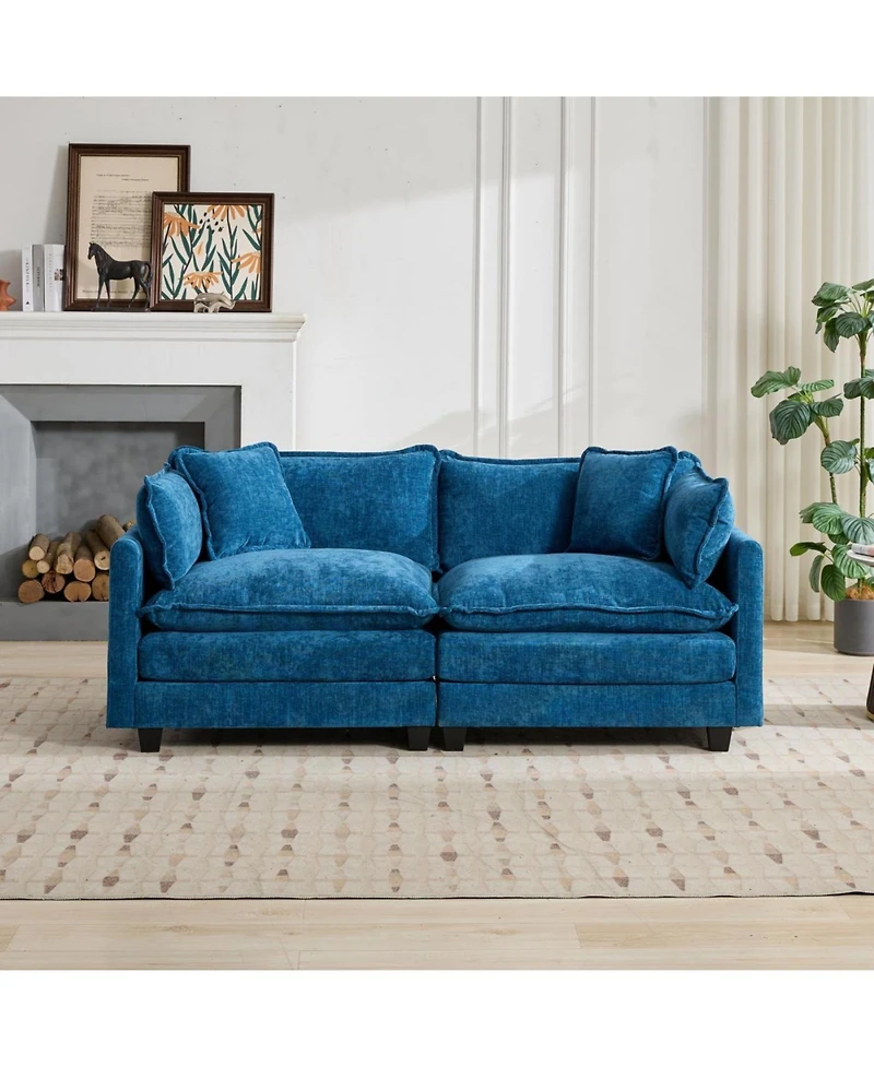 Streamdale Furniture Streamdale Cloud Couch: Ultimate Comfort Chenille Sofa with Ergonomic Support