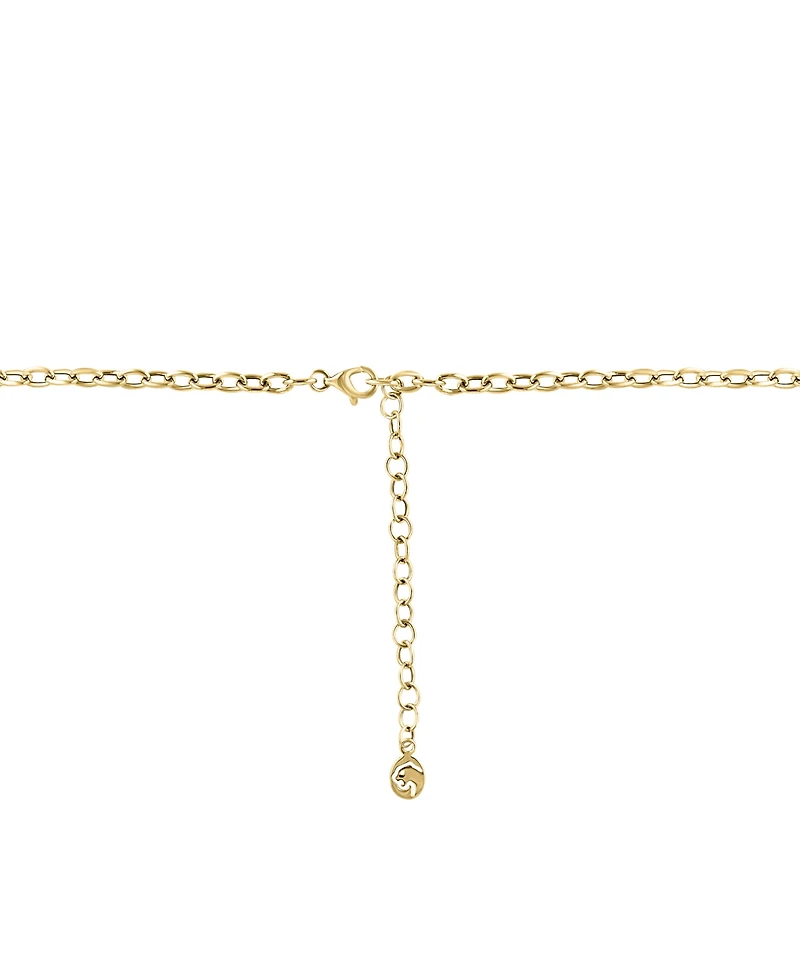 Effy Collection White, Black Diamond Necklace (1-5/8 ct. t.w.) in 14k Yellow Gold