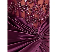 B Darlin Juniors' Sweetheart Neck Gown