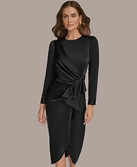 Donna Karan New York Women's Ruched Midi Dress