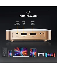 Kodak Luma 350 Smart Projector, Portable Pico Projector with 60" Screen, Case, Tripod & Remote