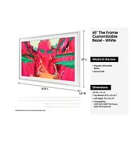 Samsung 65" The Frame Customizable Bezel Modern White
