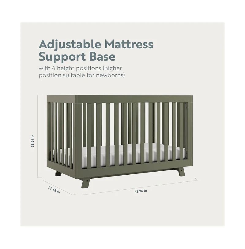 Storkcraft Beckett 3-in-1 Convertible Crib (Olive)