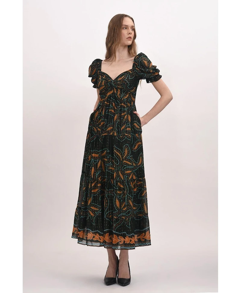 Celina Moon Women's Ebony Maxi Dress