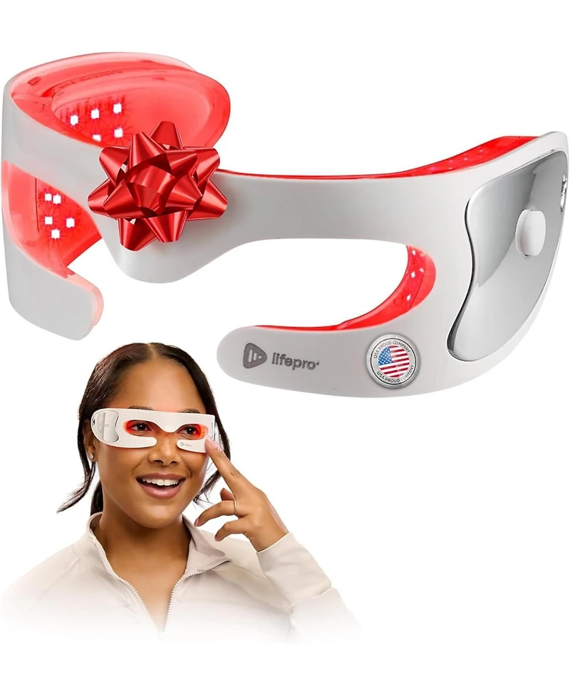 LifePro VizaCure Portable Led Light Therapy Mask for Face & Neck – Black Facial Mask for Skin Rejuvenation