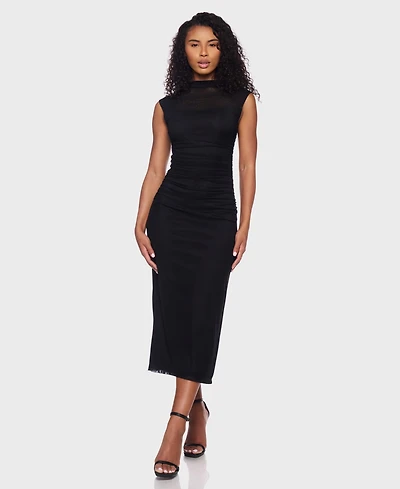 B Darlin Women's Shirred Waist Midi Dress