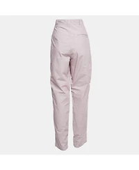 Pre-Owned Isabel Marant Women's Light Purple Cotton Pleated Trousers