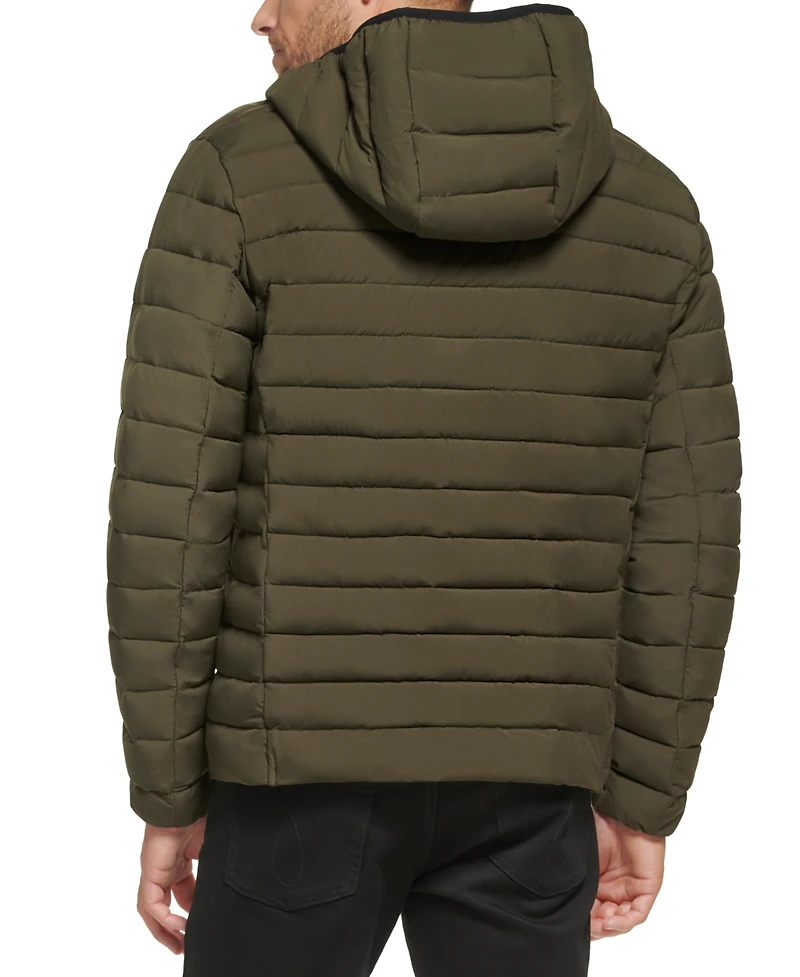Calvin Klein Men's Hooded & Quilted Packable Jacket