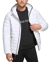 Calvin Klein Men's Hooded & Quilted Packable Jacket