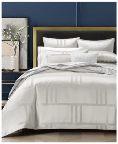 Hotel Collection Structure Silver Comforter Set
